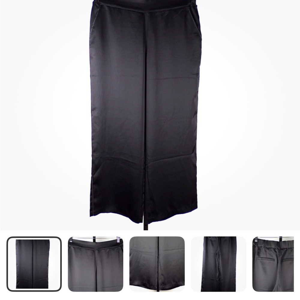 Gorgeous black satin pants
